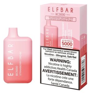 ELF BAR BC5000 Disposable 5000 hơi Strawberry Dream 13ml