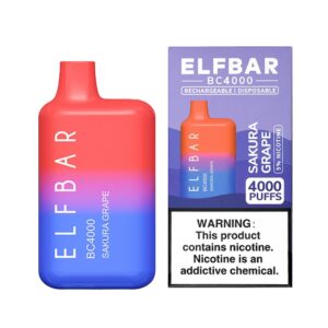 ELF BAR BC4000 Disposable Sakura Grape 4000 hơi thở