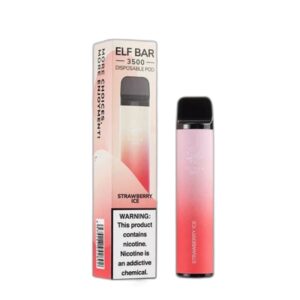 ELF BAR 3500 Disposable Strawberry Ice 3500 hơi thở 10,5ml